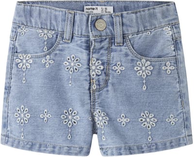 NAME IT - NMFROSE MOM DNM ANGLAI SHORTS 1026-OV H - Meisjes - Bermuda shorts
