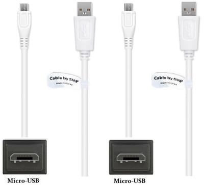 2 stuks OneOne 1,0m Micro USB kabel. Standaard laadkabel. Oplaadkabel snoer past op past op Sony MDR-1000X, MDR-100ABN, MDR-1ADAC, MDR-1RBT, MDR-1RNC, MDR-EX750BT, MDR-EX750NA, MDR-HW300K