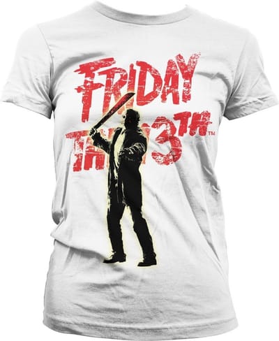 Friday The 13th Dames Tshirt -M- Jason Voorhees Wit
