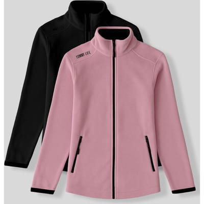 Dames Pluche Rits Sweater