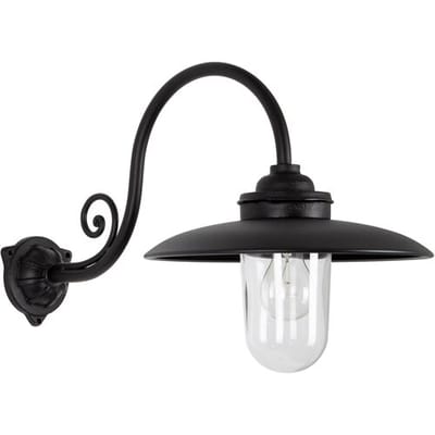 KS Verlichting wandlamp - Rhone - E27 - IP44 - Klassiek - Gietijzeren - Zwart