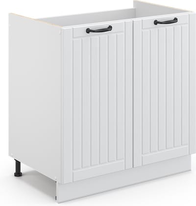 Vicco Fame-Line Wastafelonderkast – 80 x 82 cm zonder werkblad Wit Landhuis