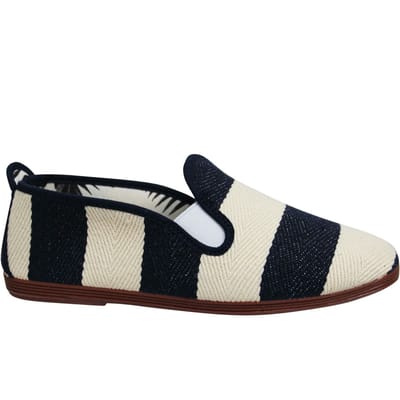 Flossy Style Amara Heren Navy/Crème Plimsolls