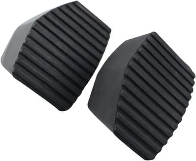 Pedaalrubber Set - Pedaalhoezen Auto - Veiliger Rijden - Antislip Oppervlak - Set Van 2 - Zwart