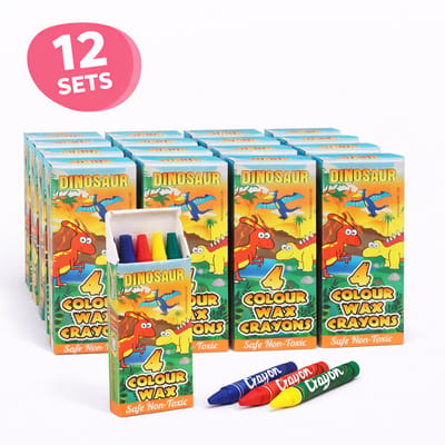 Isa's Friends® - Uitdeelcadeaus Dino Wasco's - 12 stuks - Traktatie - Uitdeelcadeautjes voor Kinderen