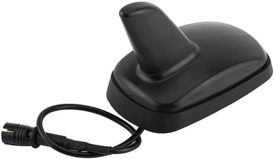 Allecto - Auto dakantenne - Radio antenne - Sportief design - Zwart - Antenne auto - Verbeterde ontvangst - Geschikt voor alle auto's - Zwart model