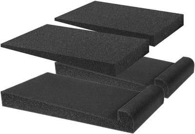 2 Paar Akoestisch Schuim Isolatie Pads voor Studio Monitors - Geluidsdemping en Trillingsdemping