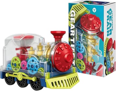 Kindertrein Speelgoed - Elektrische Trein - Creatief Spel - Licht en Muziek - 17.5 cm - Meerdere Kleuren