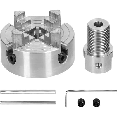 Draaibank Chuck 3 Kaken/4 Kaken Handmatige Zelfcentrerende Montagebout voor Slijpen Frezen Draaimachine 4 jaws-5mm