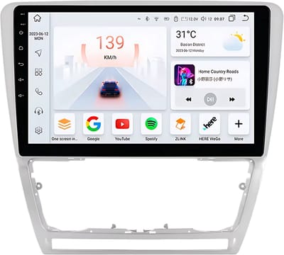 Autoradio met bluetooth - Carplay - Voor Skoda Octavia II (2008-2013) - Geschikt voor Apple en Android - Stereo - Navigatie - Navigatiesysteem auto - 4GB 32GB