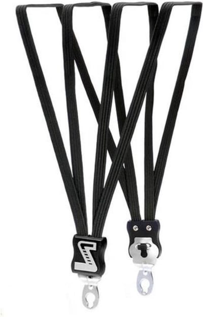Simson Extra lange snelbinder - 4 stevige binders - zwart