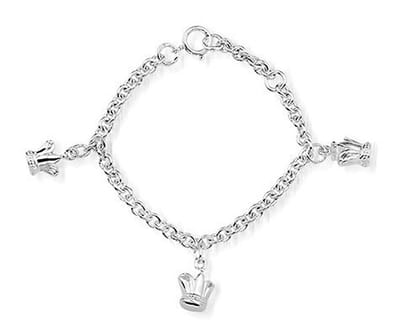 Princess Armband Victory - 925 Zilver - Bedels Kroon - 11-13cm