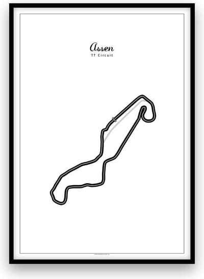 Assen stadposter - Zwart-wit