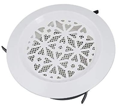Dailygoods- Ventilatie Rooster 100mm - Disc Vent - ABS Kunststof - Insectenrooster - Eenvoudige Installatie - Lichtgewicht 250g - Ventilatierooster