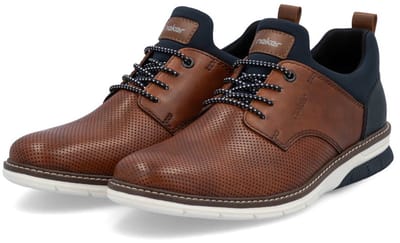 Rieker Heren Instapper Leren Comfort Schoen 14450-22 Brown