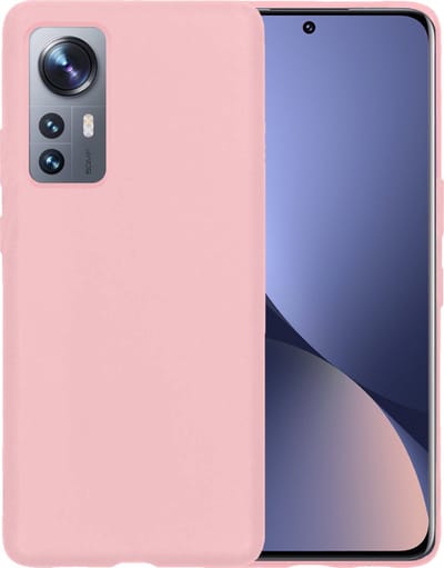 Hoesje - Geschikt voor Xiaomi 12X - Sterk & Shockproof - Siliconen Case - Hoes Cover - Telefoonhoes - Lichtroze