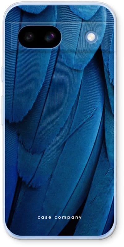 Case Company® - Hoesje geschikt voor Google Pixel 8a hoesje - Pauw - Soft Cover Telefoonhoesje - Bescherming aan alle Kanten en Schermrand