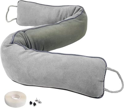 Allecto Plus - Tochtstopper voor deuren - Stof- en windbescherming - Geluidsdichte deurspleet - Raamisolatie - Insectenbescherming - Wasbaar - 108 cm