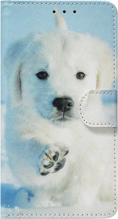 ADEL Kunstleren Book Case Pasjes Portemonnee Hoesje Geschikt voor iPhone 14 Plus - Hond Liggend
