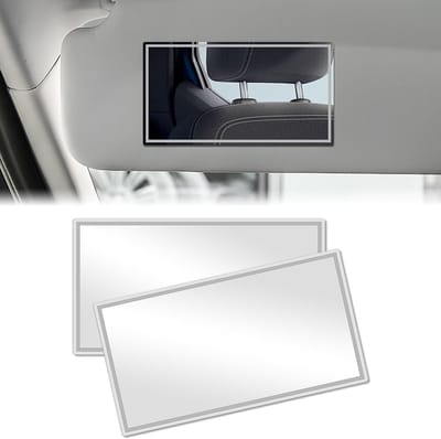 Zonnebril Make-up Spiegels voor Auto Interieur, Zelfklevende Universele Visor voor Truck en SUV Achteruitkijkspiegel