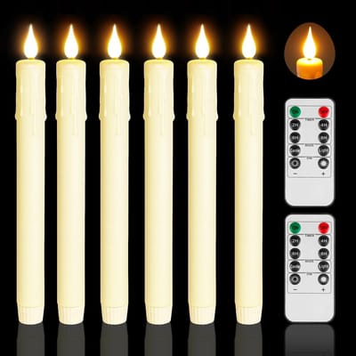 Dailygoody - Vlamloze kaarsen - LED lange kaarsen - Veilig en sfeervol - Decoratief voor binnen en buiten - Ideaal voor elke gelegenheid - Duurzaam en...