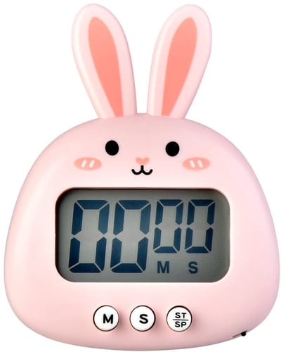 Dailygoods - Digitale Keukentimer met Groot LED-scherm Roze