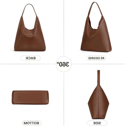 Grote Suede Tote Bag voor Vrouwen, Ruime Shopper Handtas, Slouchy Hobo Tas in Bruin, Perfect voor Dagelijks Gebruik en Winkelen