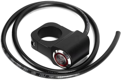 Dailygoody - Waterdichte Handlebar Switch - Motoren en ATV's - RVS LED Schakelaar - Betrouwbaar - Duurzaam - Gebruiksvriendelijk - Veiligheid - Z