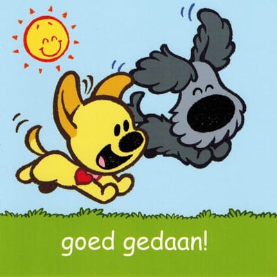 Woezel & Pip Wenskaart: goed gedaan!