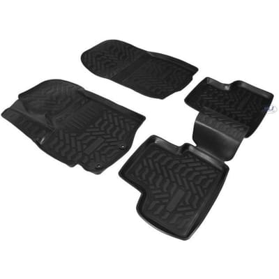 Tapis De Sol En Caoutchouc - J&J AUTOMOTIVE - Citroën C4 Aircross - 3D - Antidérapant - Sur Mesure noir