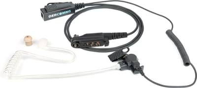 DerComms® Security surveillance oortje voor de Hytera PD6 serie