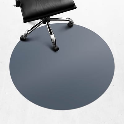 Wallfluent - Vloerbeschermer Granietblauw - 100 cm - Donkerblauw Bureaustoelmat - Rond - Vloerbeschermer Harde Vloer-Computer Stoel Mat-Kantoordecoraties - Pastel- en aardse kleuren