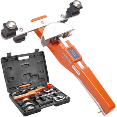VEVOR Pijpenbuiger Ø6-22mm Pijpenbuigmachine Handpijpenbuigerset Pijpenbuigapparaat Vooruit en achteruit tot 90° + Pijpensnijder voor airconditioning, koelsystemen, auto-/hydraulische/pneumatische systemen