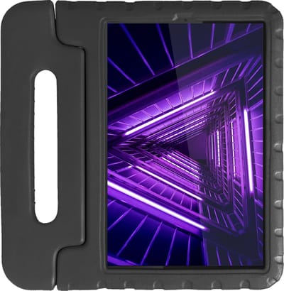 Hoes - Geschikt voor Lenovo Tab M10 FHD Plus (2e / 2nd Generatie) - Kinderhoes Shockproof Bumper - Kidsproof Case - Tablet Hoesje - Kinder Hoesje Cover - Zwart