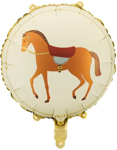 Ronde Folieballon Paard Jumper 45cm