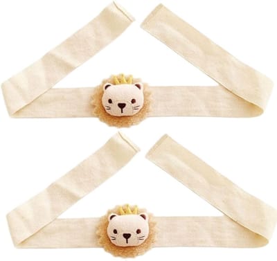 Schattige dieren gordijnclips voor kinderen, ideaal voor het ophangen van gordijnen, beige lion design, perfect voor kinderkamers en speelhoeken