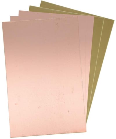 Koperplaat Printplaat - Enkelzijdig Laminaat - Elektronica Hobby - FR4 Materiaal - 200x150 mm - Bruin