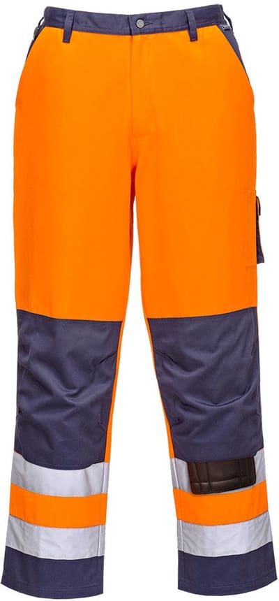 Portwest Lyon Hi-Vis Broek TX51 - Oranje/Marine - M