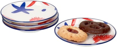 Set van 4 platte kommen 10cm Zeester Seaside - Ritzenhoff 270198