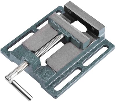 Dailygoods- Schroefstok 4 Inch Hoog - Fixeergereedschap - Verhoogde/Verbreden Kaken - Hoge Spankracht - Veiligheid - Geschikt voor Freesmachines/Boormachines - Klem