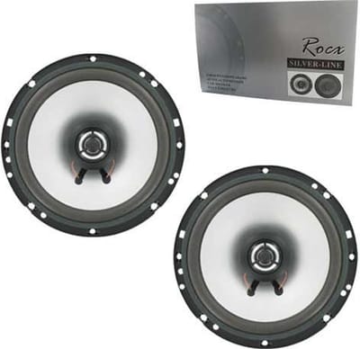 Rocx 2 weg luidspreker set Diameter 165 mm Vermogen 80 Watt inclusief bevestigingsmateriaal | Auto speaker | Autospeaker | Luidspreker | Geschrikt voor Auto