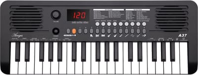 Áengus Keyboard Piano Keyboard Kind met 37 toetsen - Aanslaggevoelige Toetsen - USB-C MIDI - Zwart