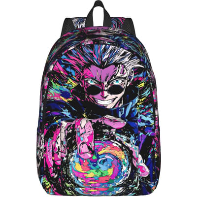 Mode Jujutsu Kalsen Rugzak Mochilas Harajuku Ontwerp School Stevige Schouder Rugzak (as the picture,16 inches)