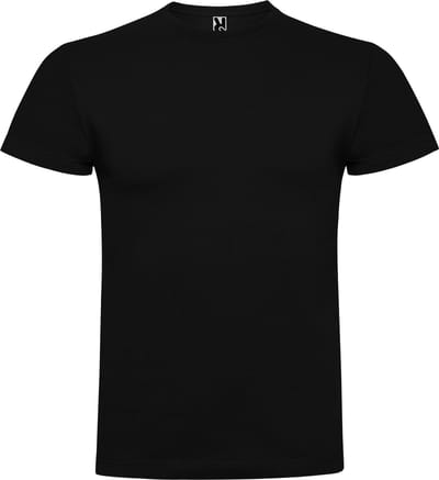4 Pack Zwart t-shirts Roly Braco 180 gram Premium maat S