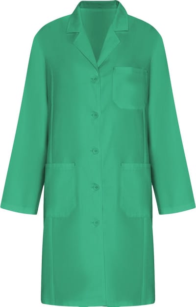 Lab Groen Premium Dames labjas met revers maat XL