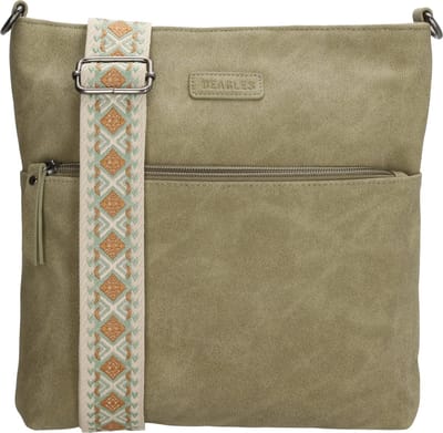 Beagles Malaga Crossbody Schoudertas met Trendy Schouderband - Lichtgroen