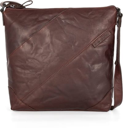 Leren Crossbodytas - Amelia - Donkerbruin