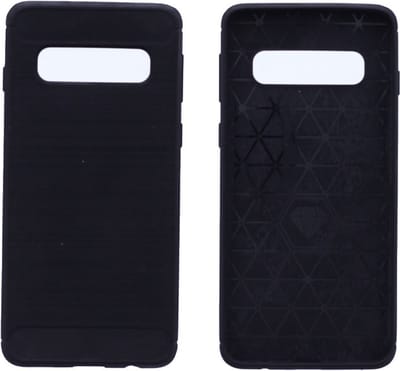 Shock proof Hoesje Geschikt voor: Samsung Galaxy S10 Anti Shock Silicone Hoesje - Zwart - ZT Accessoires