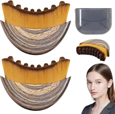 Daity 2-pack Gezichtsborstel - Anti Cellulitis Brush - Gezichtsverzorging - Gemakkelijk Schoon Te Maken En Te Onderhouden - Face Brush - Anti Rimpel - Doorbloeding - Dry Brushing - Ontspant De Gezichtsspieren - Droogborstel - Reduce Puffiness
