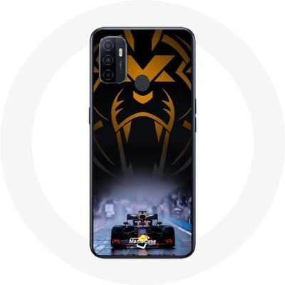 Hoesje - Formule 1 - Oppo A53 - Sebastian Vettel - Flexibel - Sportief zwart